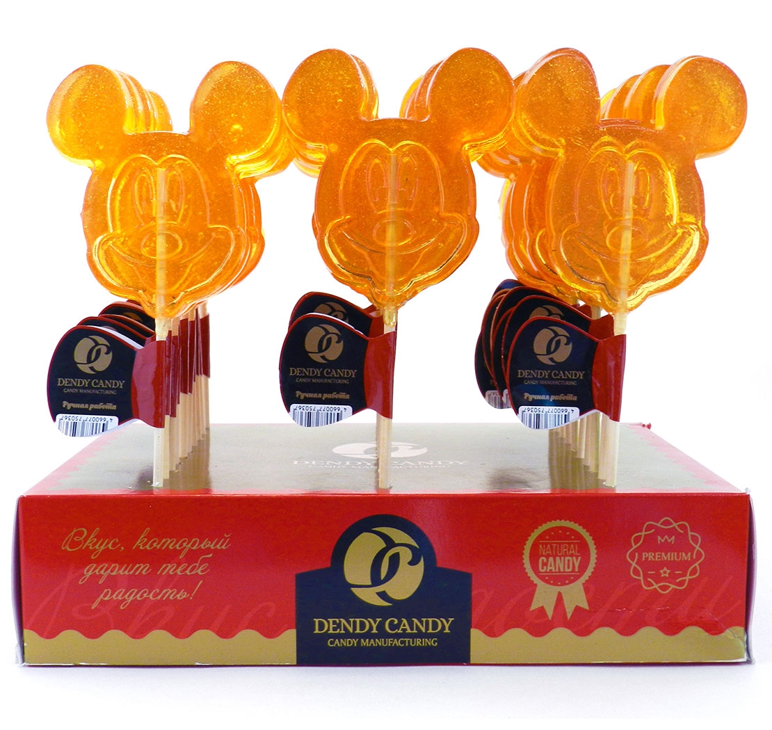 Dendy Candy Lollipop on a stick Mickey Mouse