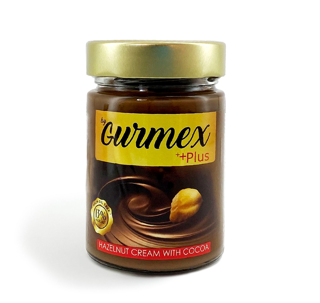 Gurmex + Plus Hazelnut cream cocoa Паста ореховая с добавлением какао