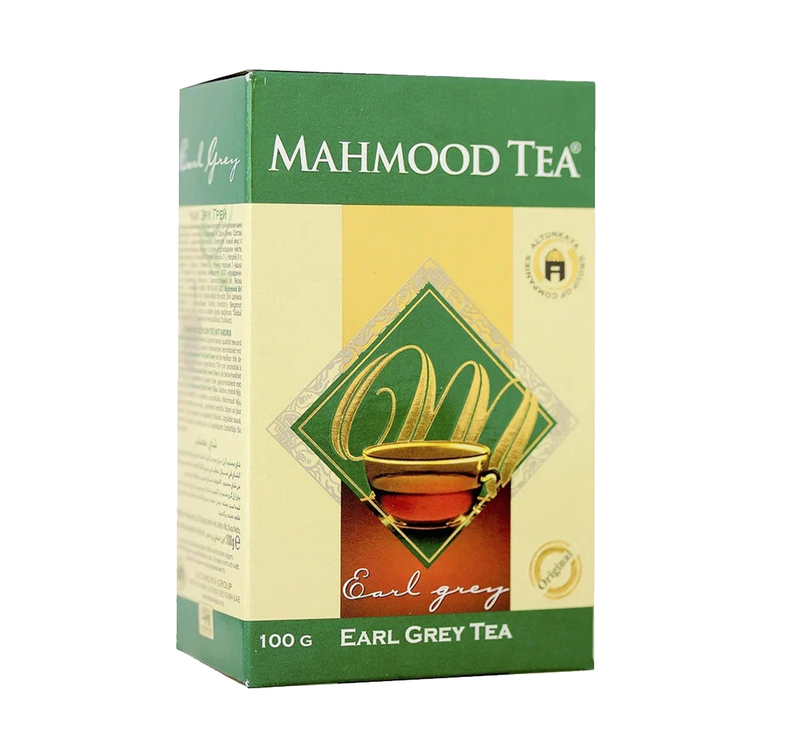 MAHMOOD TEA Черный чай цейлонский Махмуд Эрл Грей с маслом бергамота высший сорт 100г, Шри-Ланка