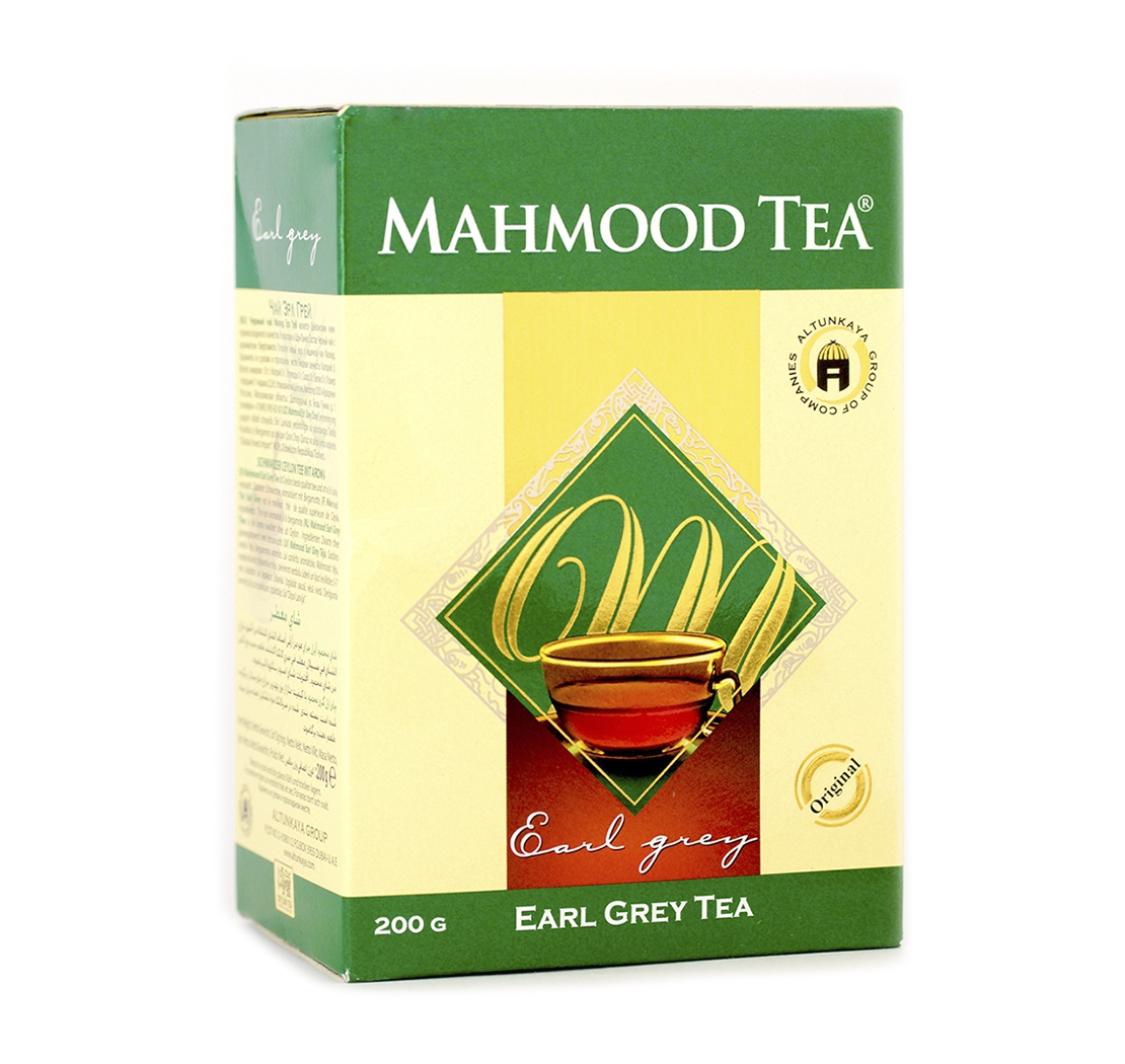 MAHMOOD TEA Черный чай цейлонский Махмуд Эрл Грей с маслом бергамота высший сорт 200г, Шри-Ланка
