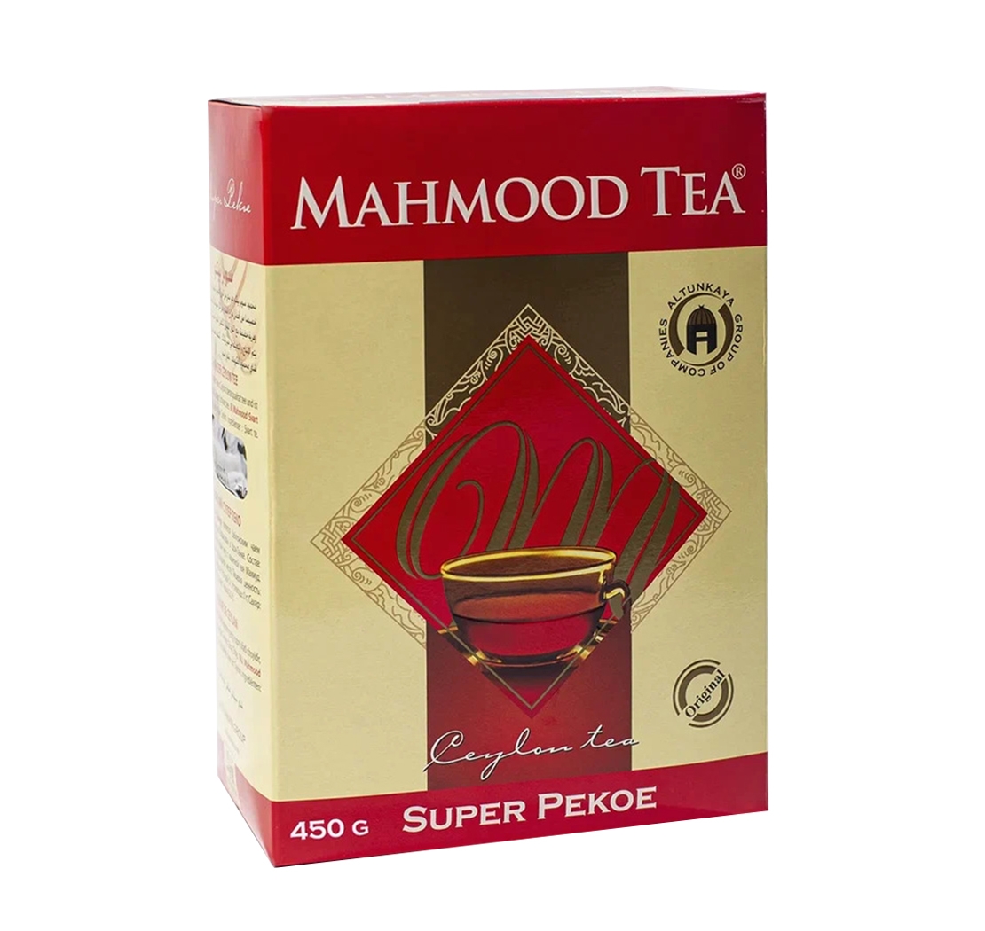 MAHMOOD TEA Черный чай цейлонский Махмуд Супер Пекое высший сорт 450 г, Шри-Ланка