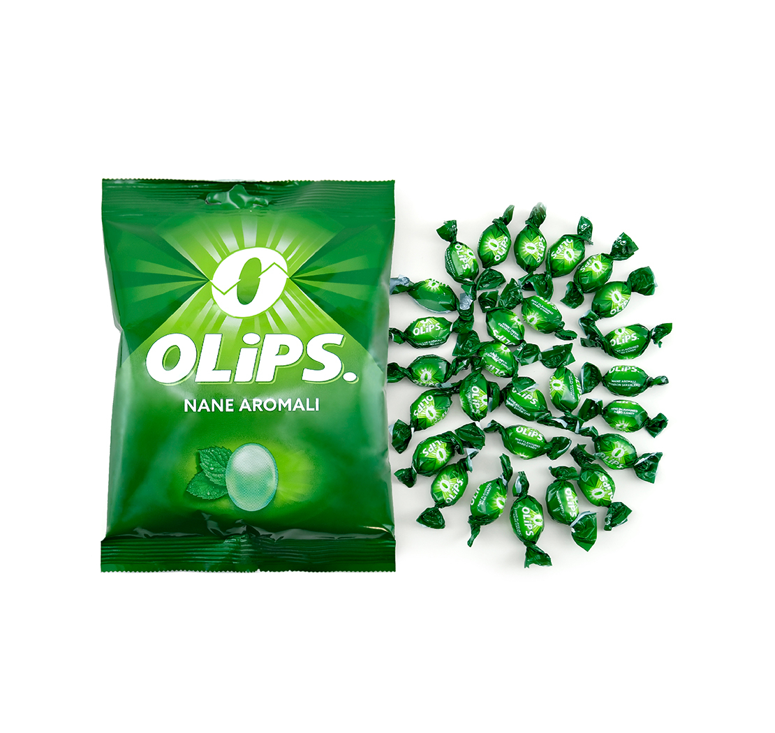 Леденцовая карамель “OLIPS” со вкусом мяты