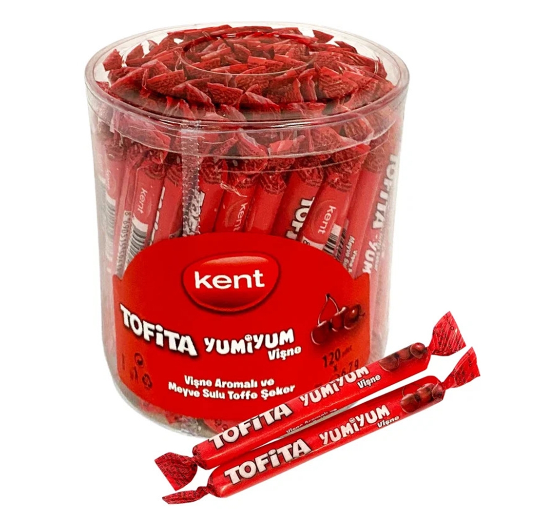 KENT TOFITA YUMIYUM Chewing sticks Tofita yumiyum cherry 6,7g