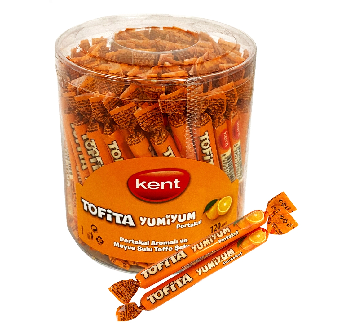 KENT TOFITA YUMIYUM Chewing sticks Tofita yumiyum orange 6,7g