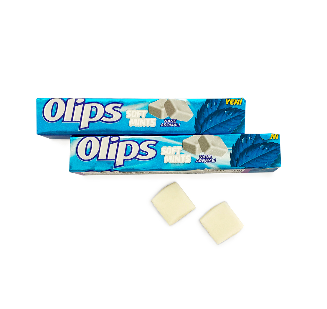 Жевательные конфеты “OLIPS SOFT MINTS” со вкусом мяты