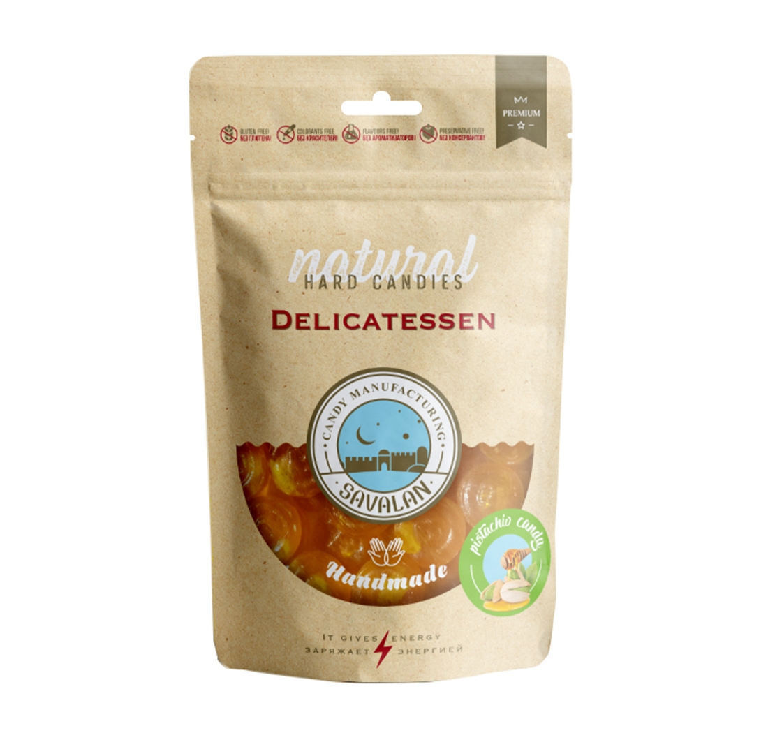 SAVALAN natural hard candies Delicatessen with pistachios 150g