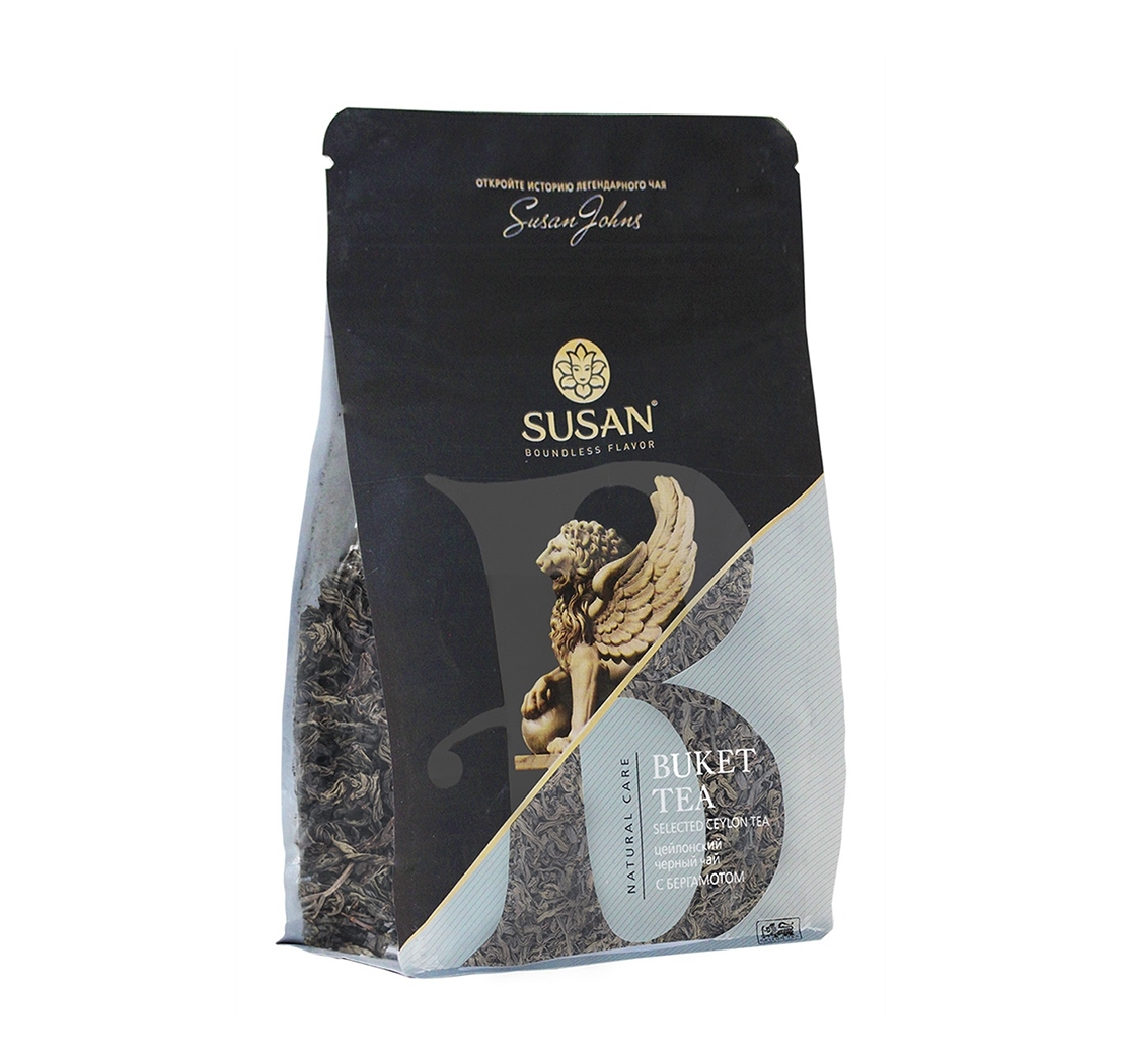 SUSAN Черный чай цейлонский крупнолистовой с бергамотом 100 г