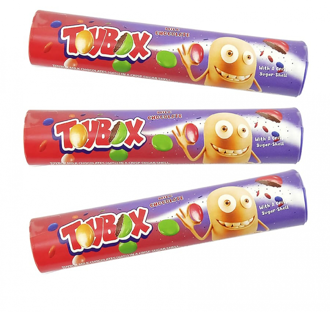 Toybox dragees with milk chocolate 75g, 3 pcs