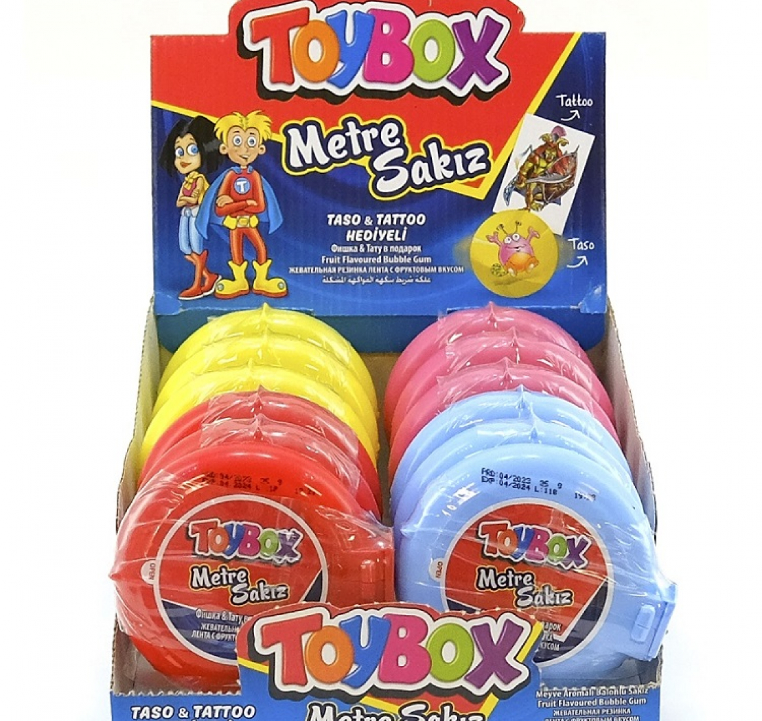 TOYBOX Chewing Gum Meter Sakiz 35g (12pcs*12up)